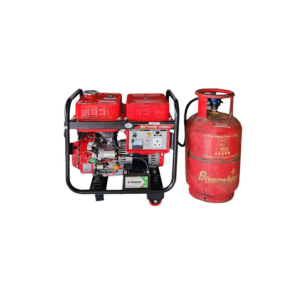 5 KVA LPG Generator , Petrol & LPG RUN, Model GE-5000R-LPG